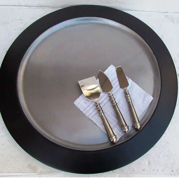 Elk Lighting CHARGER005 Farmhouse Charcuterie Charger/Platter 19” Chalkboard - Picture 5 of 5